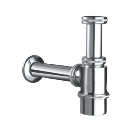 Brass Bottle Trap (Chrome, 13X6-Inch)