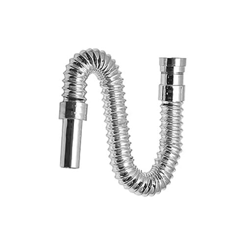 Chrome Waste pipe Flexible 34 Inch