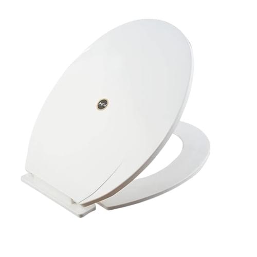 Toilet Seat Cover | PVC Toilet Seat Cover Commode with Cover | Sleek Design Easy Installation | White Color